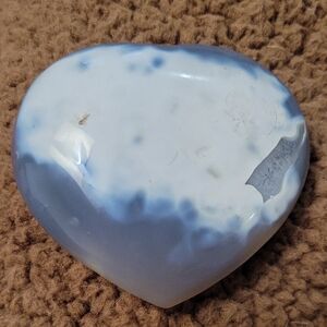 Orca Agate Crystal Heart